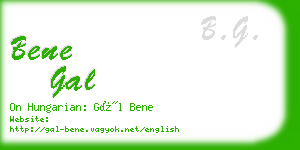 bene gal business card